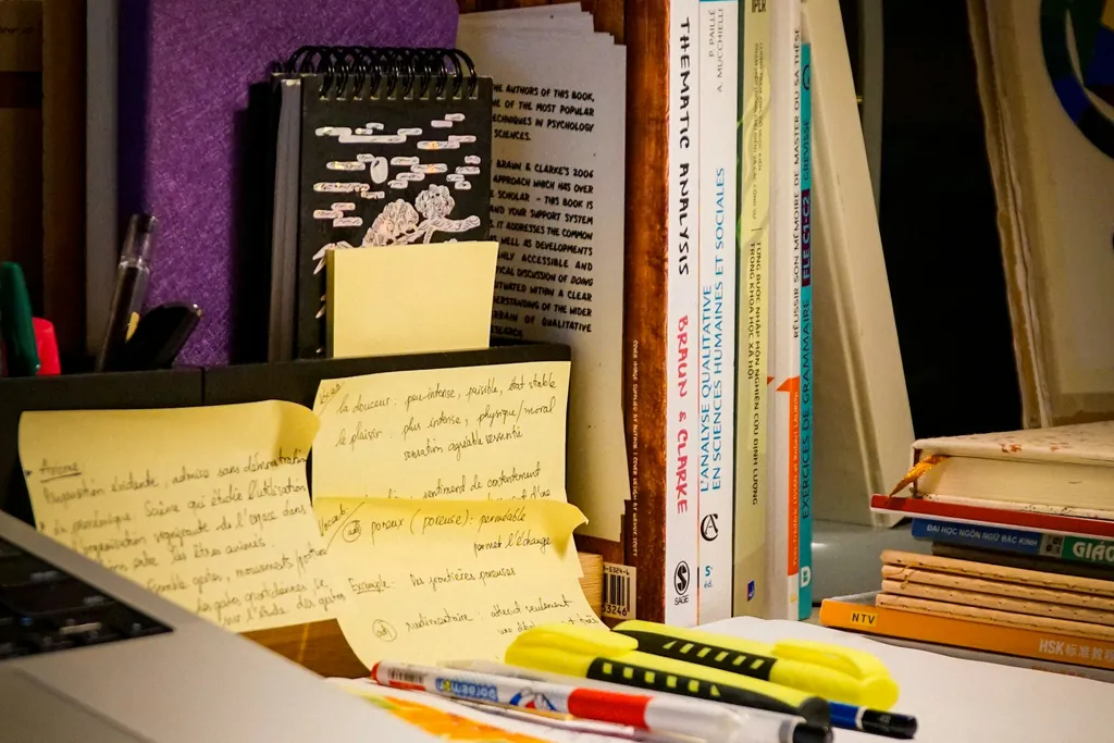 A study desk with an open book, notes and highlighters — placeholder for a photo of a focused mock-exam session at the school